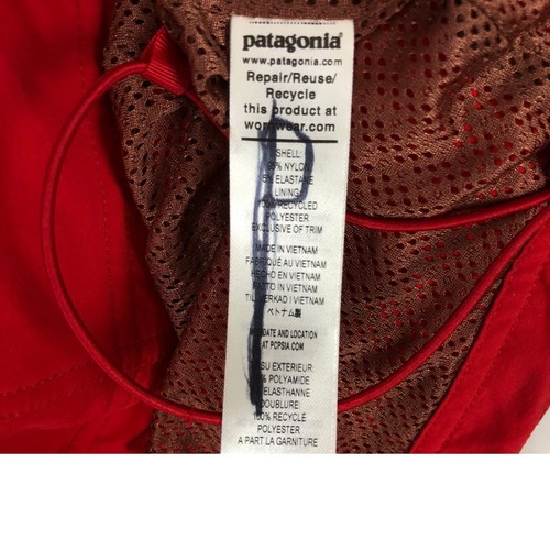 Patagonia Isthmus Anorak Mens XXL Hoodie Pullover Jacket Mesh Lined Red Tan - Picture 13 of 15