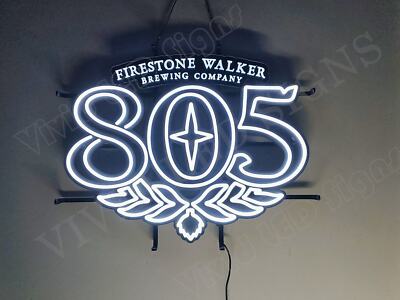 Firestone Walker 805 Brewing Beer 24'' Vivid LED Neon Sign Light With Dimmer