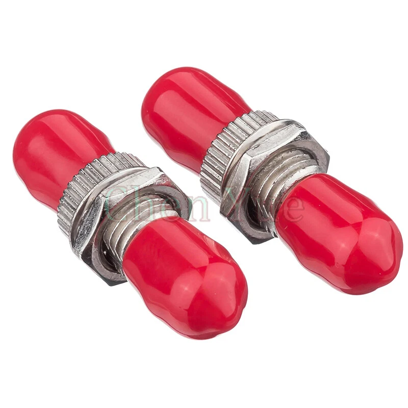 50pcs ST Simplex mode Fiber Optic Adapter Optical Fiber Coupler ST Fiber Flange - Image 3 of 4