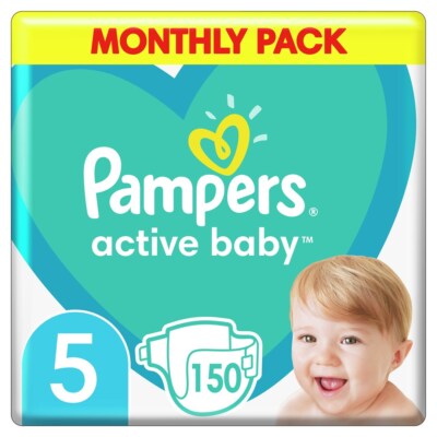 8001090910981 Pampers Active-Baby Monthly Box 150 Stück(e) Pampers