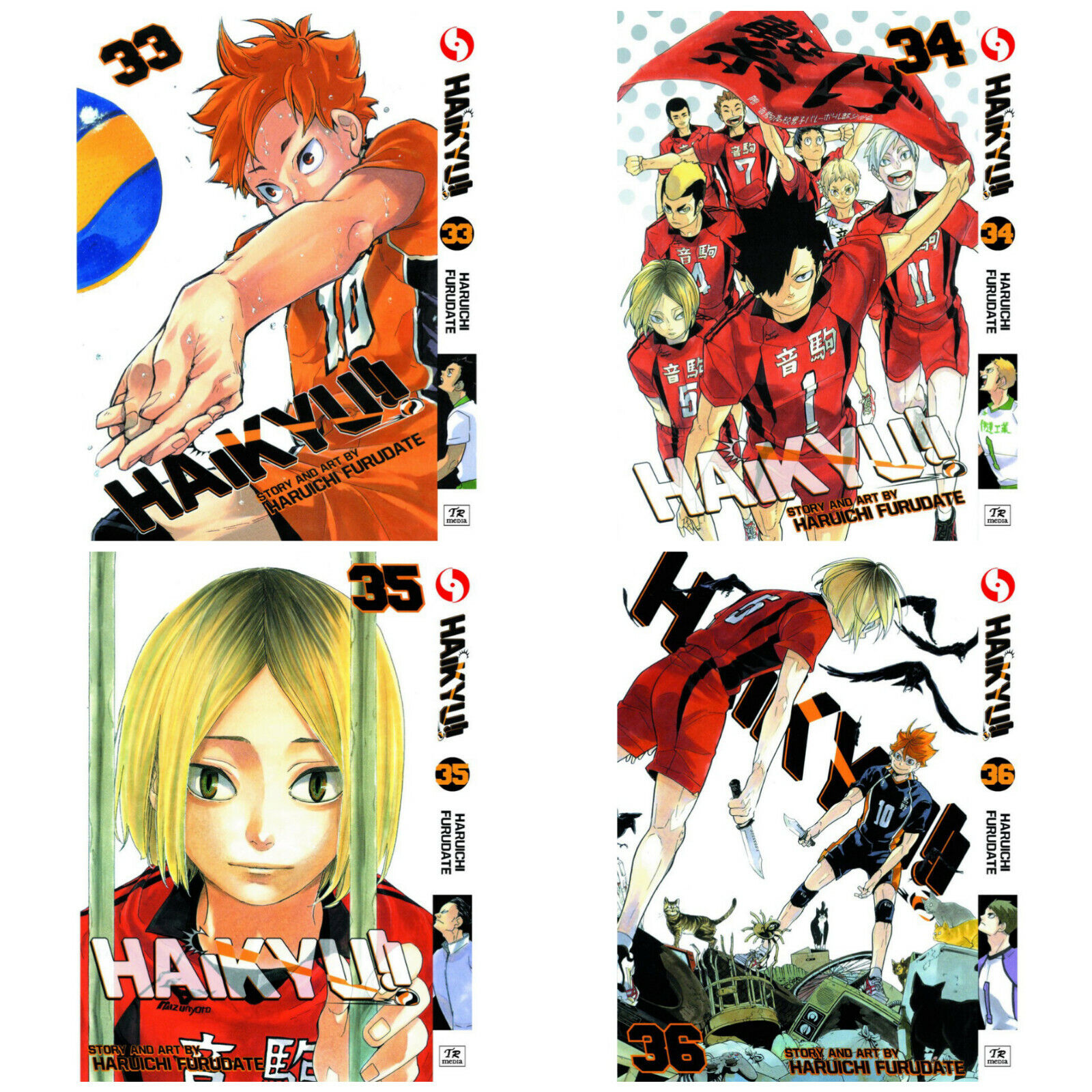 Haikyu!! Haikyuu vol. 1-45 Comics Manga Complete Set English by Haruichi  Furudat