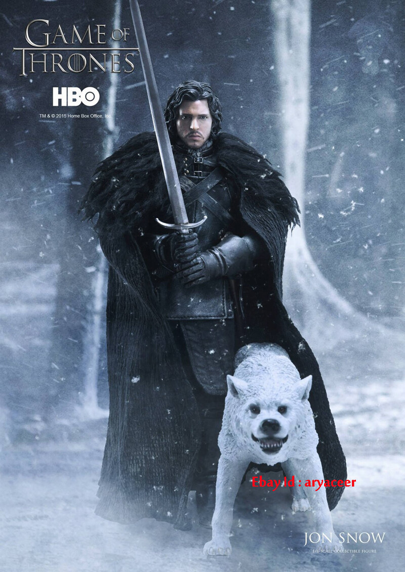 threezero ゲームオブスローンズ　ハウンド　1/6　フィギュア　検 3A ThreeZero 1/6 Jon Snow 1.0 + Albino Direwolf Ghost In Stock | eBay