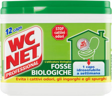 Professional - Fosse Biologiche, Capsule Idrosolubili per WC, Scioglie Gli Ingor