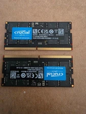 Crucial 32GB Kit (16GBx2) DDR5-4800 Laptop Memory 262-Pin SODIMM