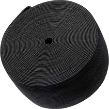 Elastic Spool 2 Inch x 5 Yard Stretchable Cord Black for Craft Sewing