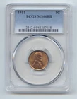 1911 Lincoln Wheat Cent, PCGS MS-64 RB, Red/Brown, Mostly Red