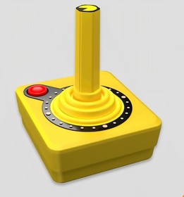 NIB Wireless Cx40+ Pac-Man Edition Atari 2600+  (Yellow)  Joystick Controller