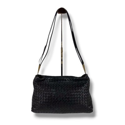 バッグ BottegaVeneta intrecciato hobo shoulder BOTTEGA VENETA Shoulder Bag Intrecciato Leather Black Hobo Women's