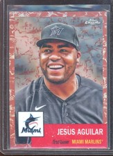 Jesus Aguilar 2022 Topps Chrome Platinum Cream/Rose Gold Ref #484 (/75)
