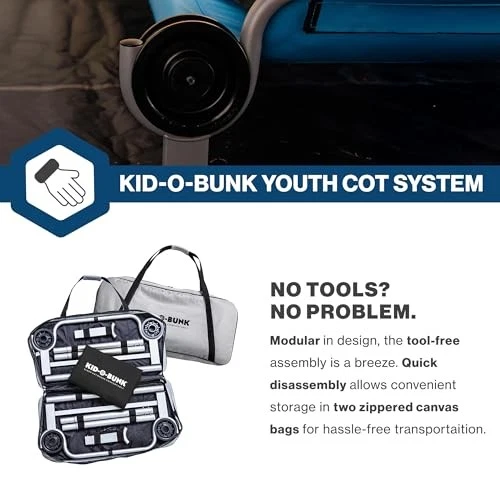 KID-O-BUNK DISC-O-BED YOUTH KID-O-BUNK 62x28 BUNK DOBRÁVEL DUPLO CAMPING - Imagem 4 de 4