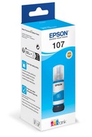 Epson Original Ecotank 107 Tintenflasche - Cyan (C13T09B240)