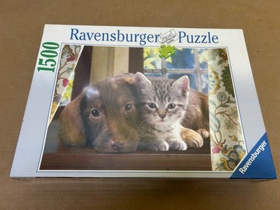 Ravensburger Puzzle 16358 Kuscheln Katze & Hund 1500 Teile Puzzle (Neu) Kostenloser Versand + Verpackung