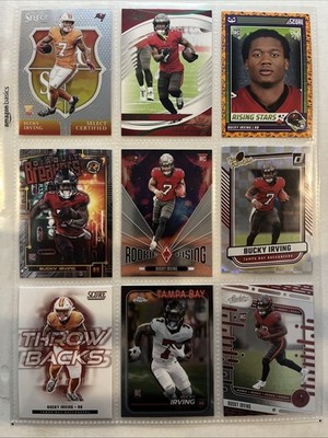 Bucky Irving 9 Card Lot