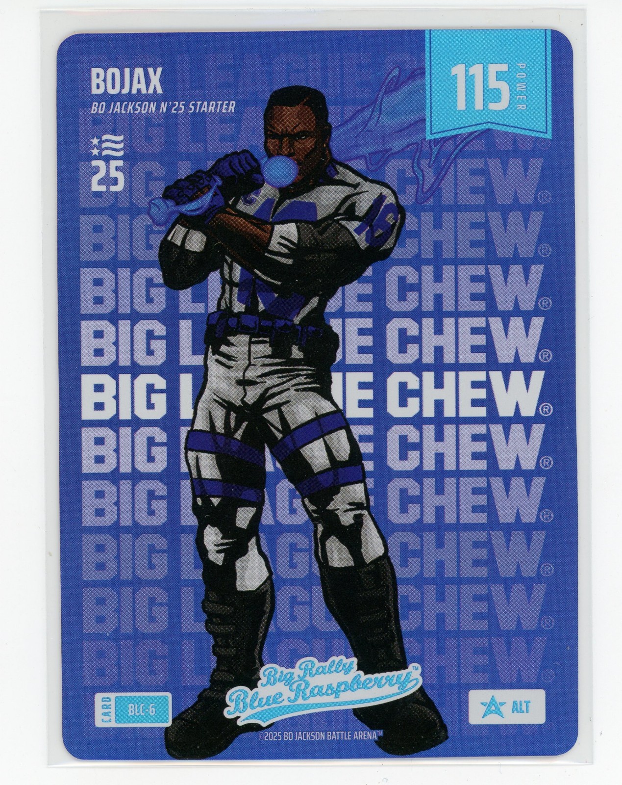 BoJax Bo Jackson Battle Arena Big League Chew Alt Blue Baseball NSCC SP #BLC-6