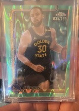 2025-26 Topps Chrome - Stephen Curry #201 Aqua Raywave Refractor /199