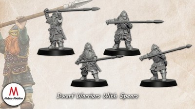 Zwerge Dwarf tabletop 28mm fantasy hobbit Mittelerde Medbury Miniatures