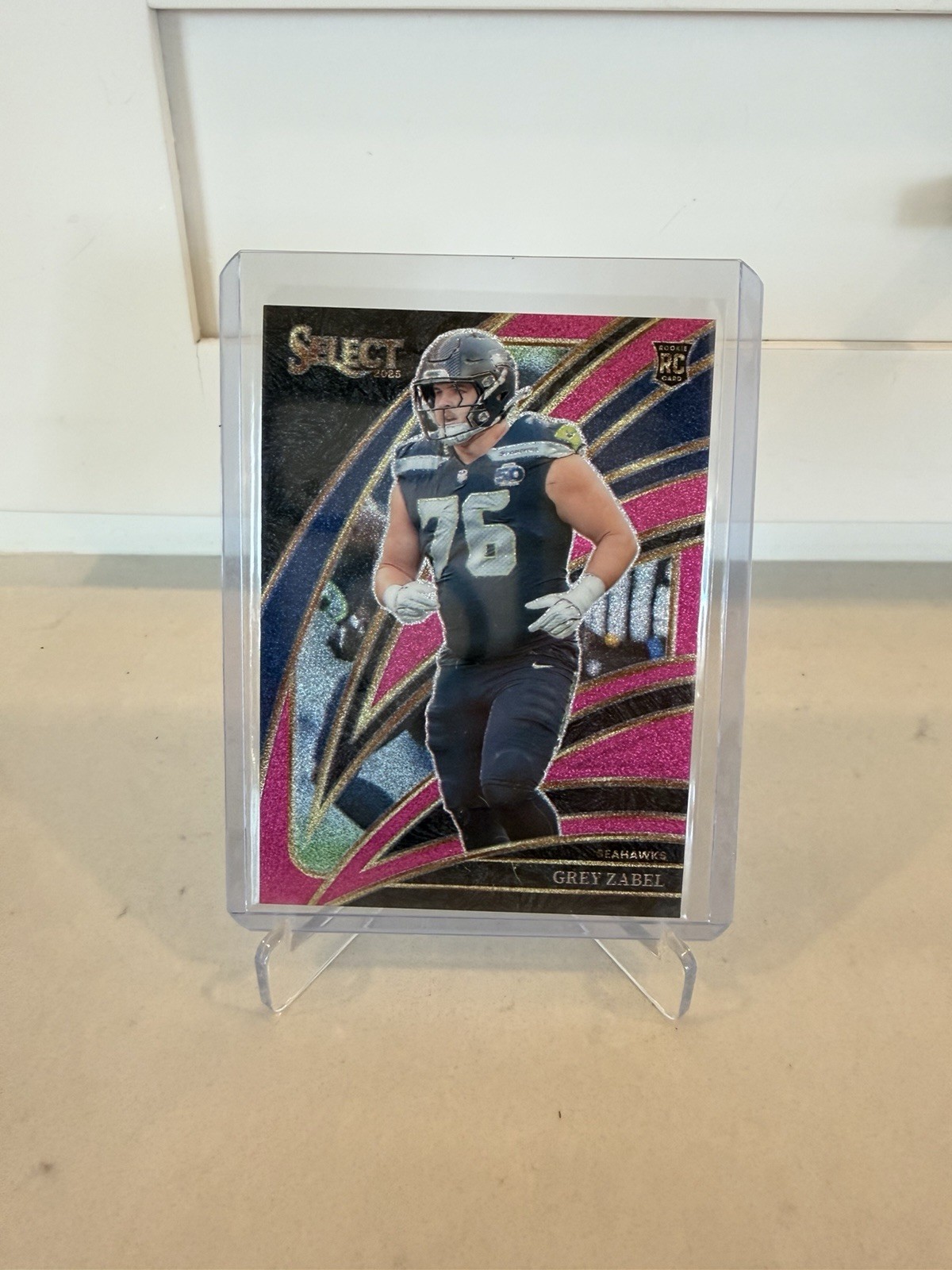 Grey Zabel Panini Select #215 Pink Glitter