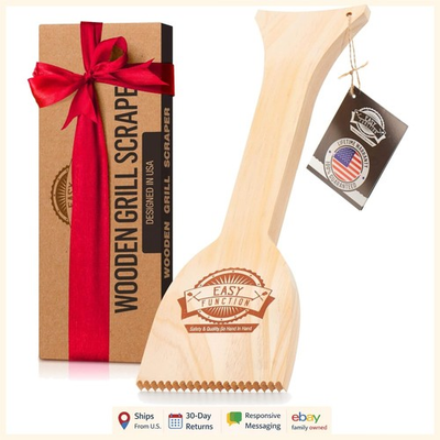 #ad #ad Bristle Free Wooden BBQ Tool for Cleaning Stainless Steel and Cast Iron Grates $39.91