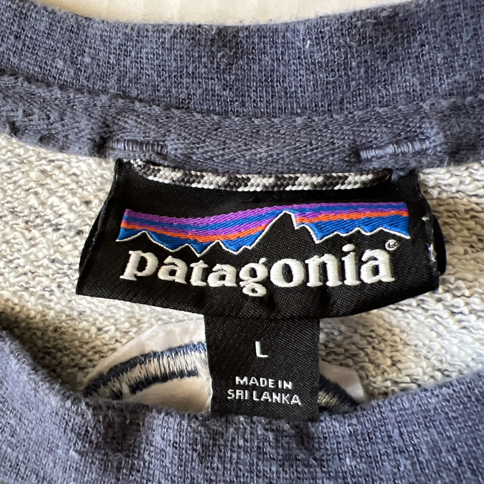 Patagonia Size L Blue Sweatshirt Hemp Organic Cotton thumbnail 7