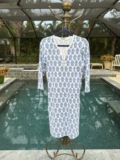 J. McLaughlin for Dillard’s Med Catalina Cloth Dress with Henley Neckline CLASSY
