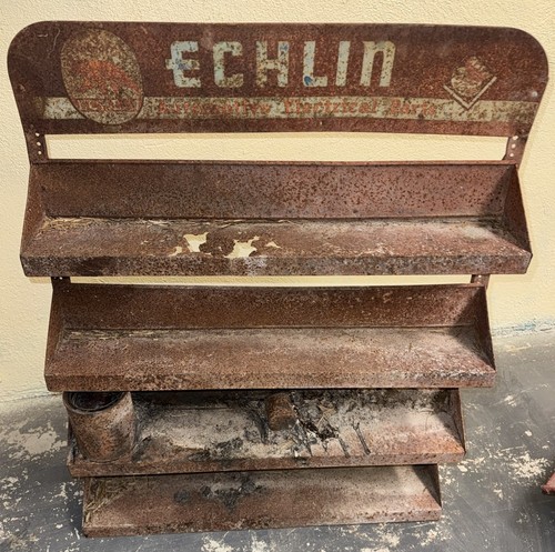 Echlin Automotive Electrical Parts Metal Display Rack Shelf Gas Oil Shop Sign