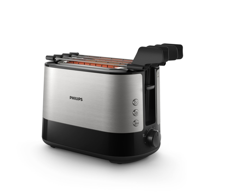 Philips Tostapane Viva Collection HD2639/90 - Acciaio Inox Anti-Impronta