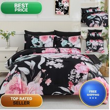 Yogeneg King Size 7 Piece Comforter Set Bed in a Bag - Pink
