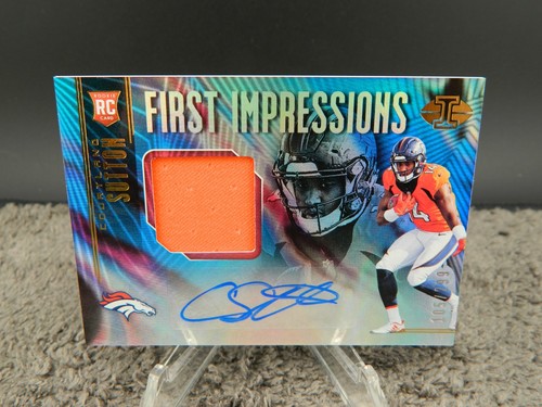 2018 Illusions Trophy Collection /299 Courtland Sutton #106 Rookie Patch Auto RC