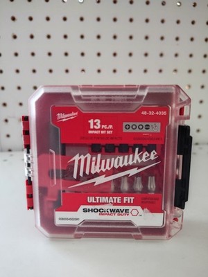 Milwaukee Tool 48-32-4035 13 Piece Driver Bit Set, 1/4 In Hex Shank Size