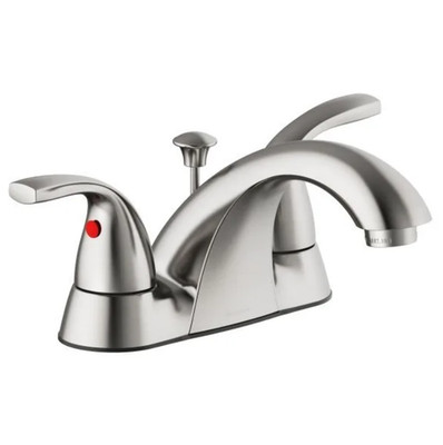Seasons Anchor Point 0.5 GPM 2-Handle Centerset Bathroom Faucet Brushed Nickel