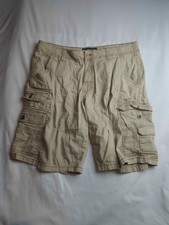 Iron Co Cargo Shorts Mens 36 Beige Utility Workwear Outdoor Gorpcore Stretch