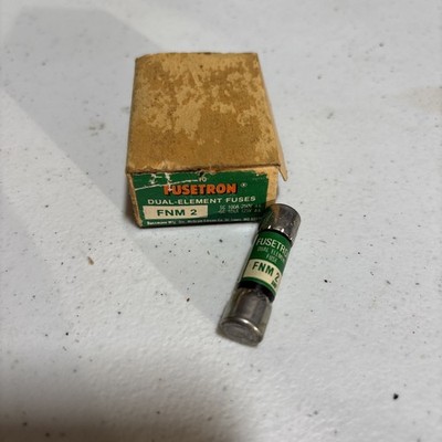 10pcs/Box Bussmann FNM-2 250Vac Fusetron TIME DELAY Fuse NOS Open Box