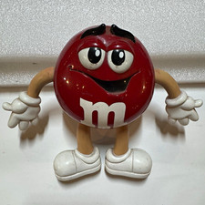 Vintage M&M's Red Character Plastic Advertising Figure Toy Candy & Nuts Theme
