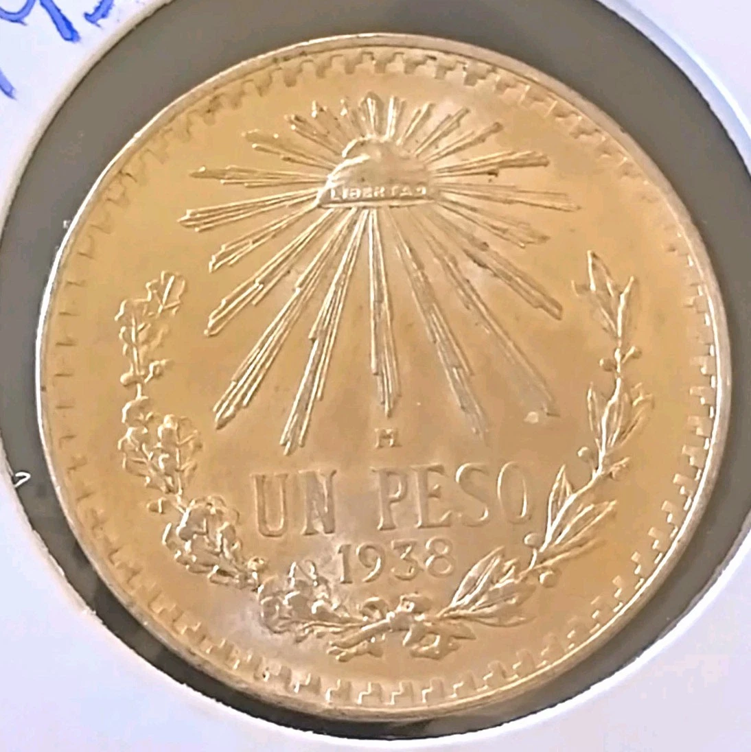 Las mejores ofertas en 1 Peso Plata 1938 AÑOS monedas de México