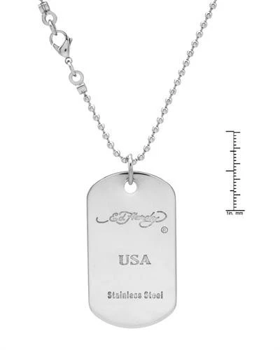 ED HARDY Tiger головы собаки ярлык ожерелье сделано из нержавеющей стали. - Изображение 2 из 2