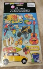   Stickers Autocollantes  Scrapbooking 3-D Beach-Tropical NEW