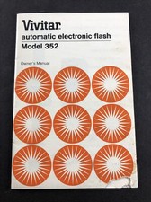 Vivitar Model 352 Automatic Electronic Flash Owners Manual Instruction Booklet
