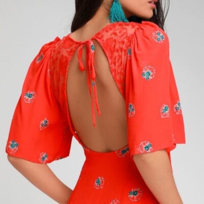 knee length dresses for ladies Women's Mockingbird Open-Back Mini Dress  Online Warehouse Sale