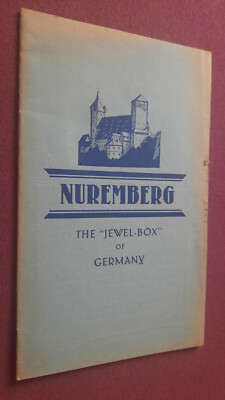 Broschüre Nuremberg The Jewel Box of Germany Hotels und Gasthöfe 30er Jahre engl