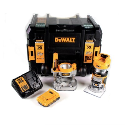 DeWalt DCW 604 D1 Akku Kombifräse 18V 55 mm + 1x Akku 2,0 Ah + Lader + TSTAK