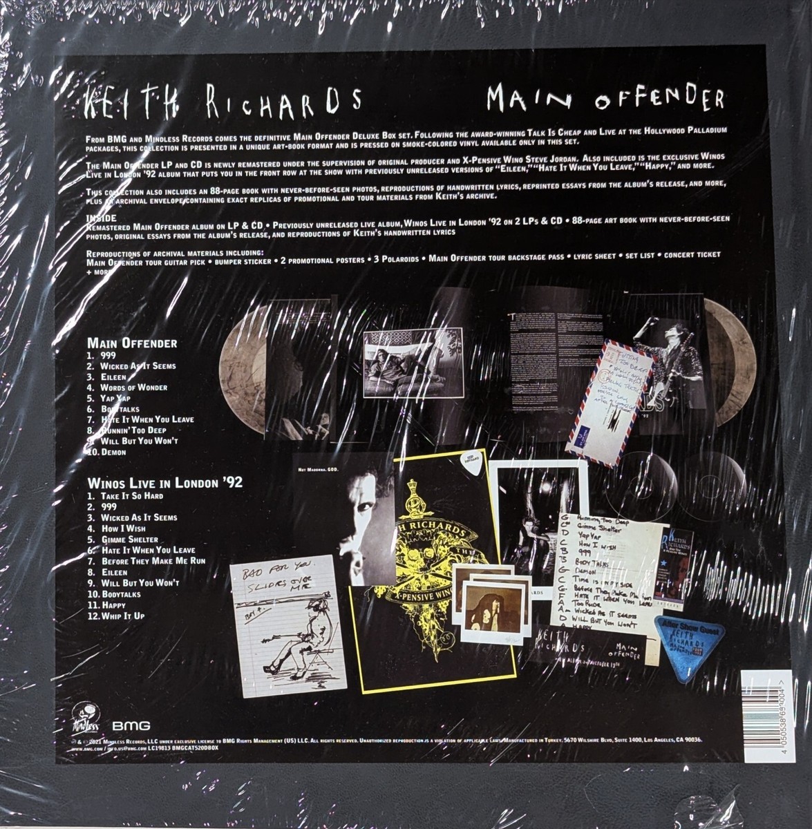 KEITH RICHARDS Main Offender Deluxe Edition SEALED 180 Gram 3LP