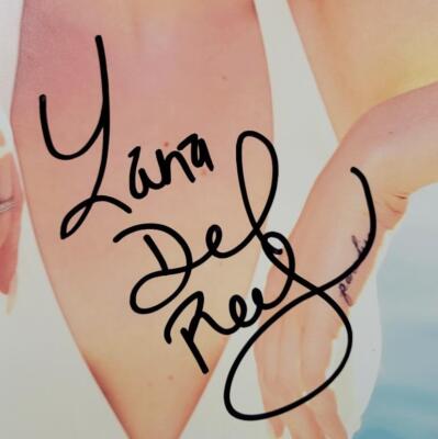 Lana Del Rey signed 11x14 photo singer full autograph ~ Beckett