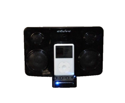 ETON SOUND 50 SPEAKER SYSTEM FOR IPOD  Black   No Remote