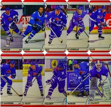 !NHL Team Lot (NORDIQUES) 1990- Sakic, LaFleur, Fortier, Tugnutt and more