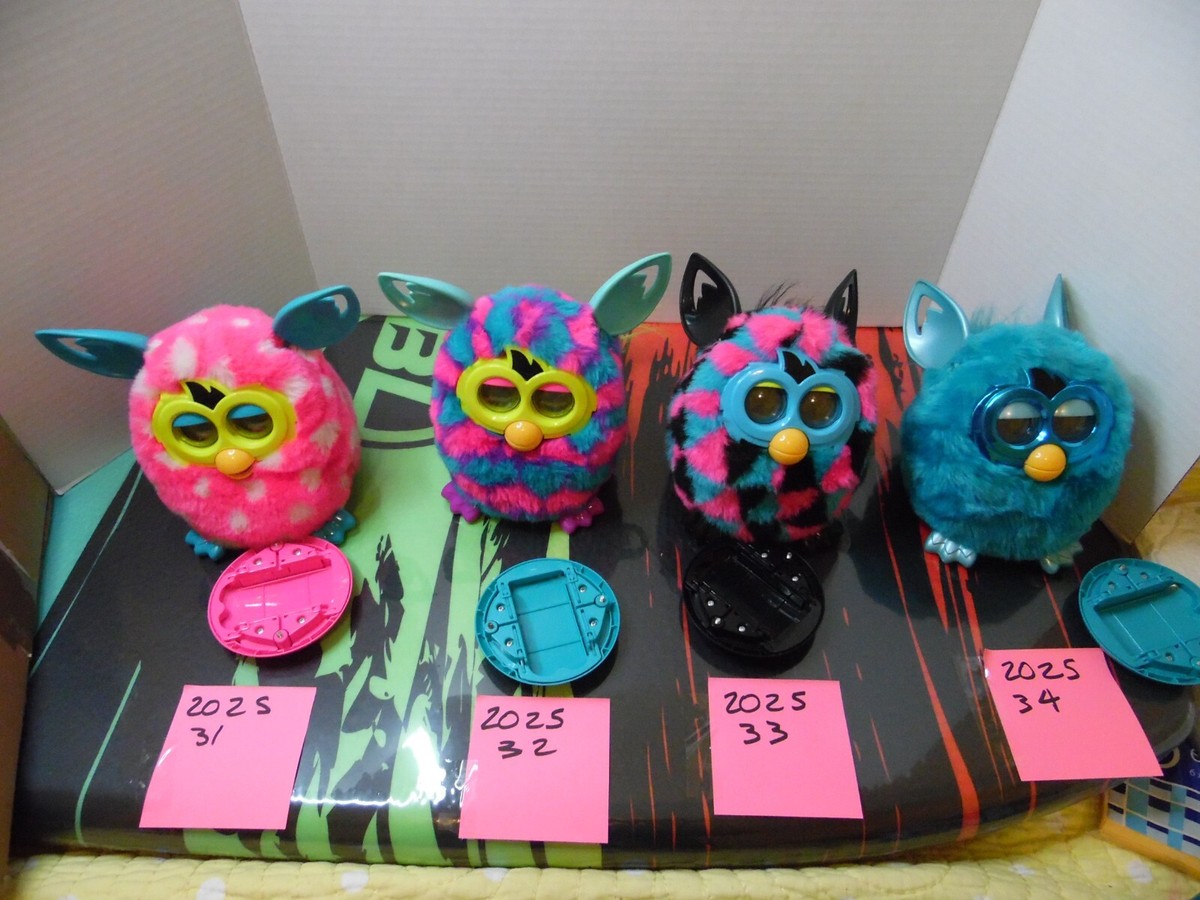 Select Furby Booms 2013 Polka Dots, Pink & Blue Hearts, Triangles