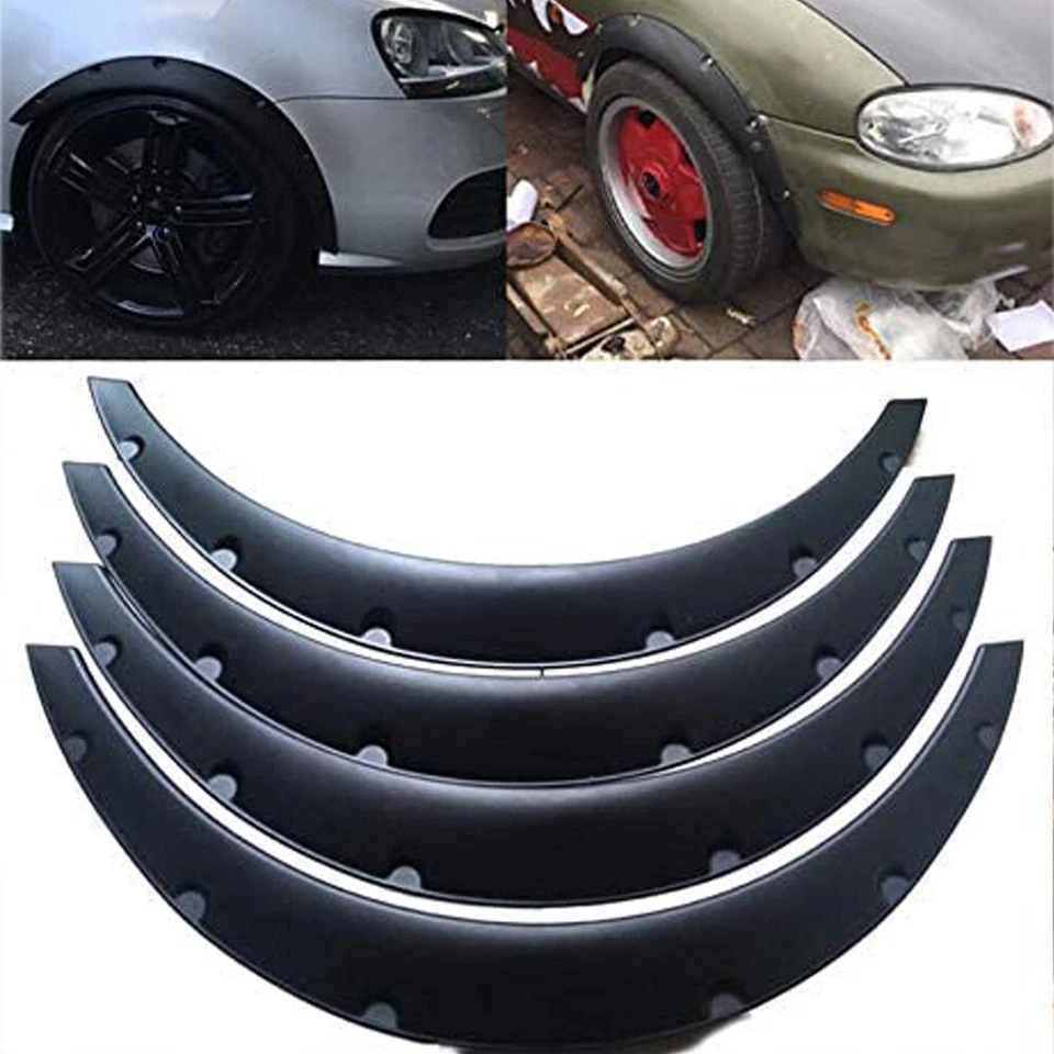 4PCS 900mm 4.5” Fender Flares Wide Body Kits Wheel Arches For Nissan Almera - Image 4 of 4
