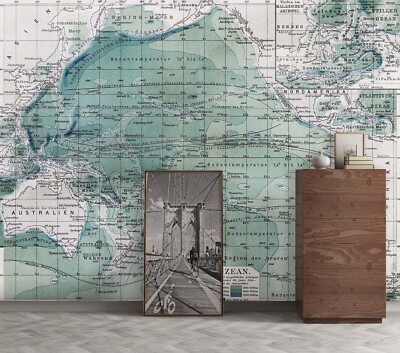 3D World Map ZHUA46455 Wallpaper Wall Murals Removable Self-adhesive Ann