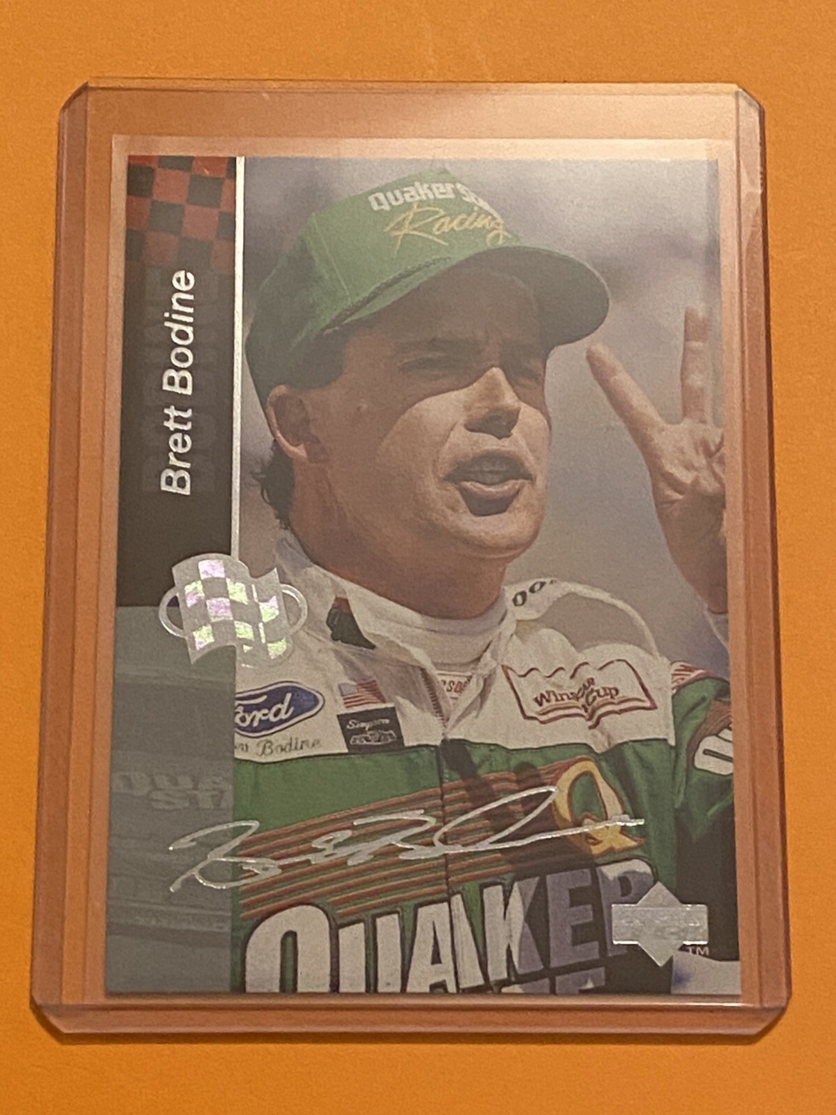 1995 Upper Deck - Silver Signatures/Electric Silver #20 Brett Bodine