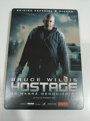 Hostage Bruce Willis Steelbook - 2 X DVD + Extras Spanish English - Region 2