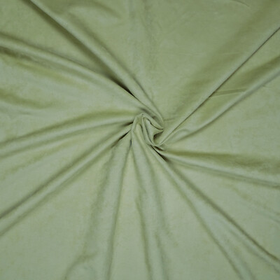 Lime Green Fine Moleskin Faux Suede Fabric 43  x 60  Silky Buttery Smooth Soft